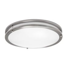 AFX Lighting, Inc. CAF14L5AJUDSN-BB - Carlisle 14'' LED Flush, 120-277V, 27W, 5 CCT, SN, BB