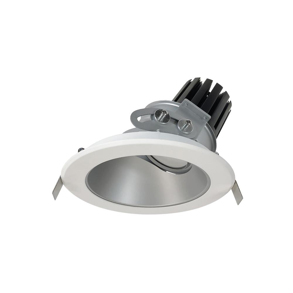 6" Sapphire III Round Adjustable Reflector, 2500lm, 3500K, Flood Optic, Haze Reflector/Matte