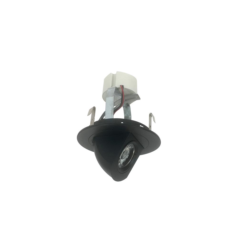 4" Cobalt Round Adjustable Elbow LED Retrofit, 800lm / 12W, 3000K, Black Finish