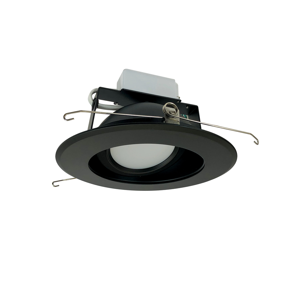 6" Cobalt Adjustable LED Retrofit, 1200lm / 14W, 3500K, Black Reflector / Black Flange