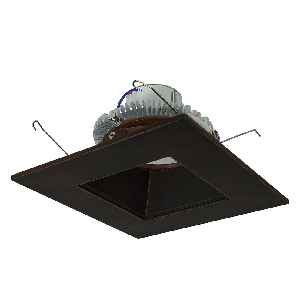 6" Cobalt Click Square Retrofit Reflector with Square Aperture, 1000lm / 12W, 4000K, Bronze