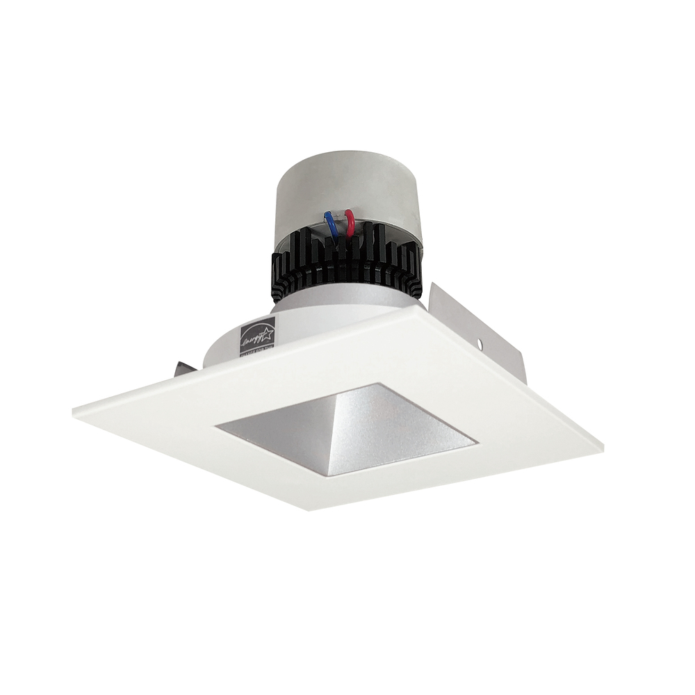 4" Pearl LED Square Retrofit Reflector with Square Aperture, 800lm / 12W, Comfort Dim, Haze
