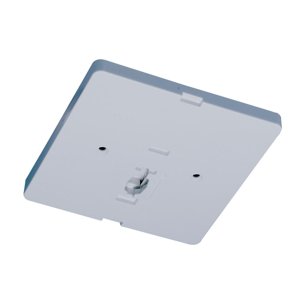 Square Monopoint Canopy for Low Voltage Track Head, Silver Finish