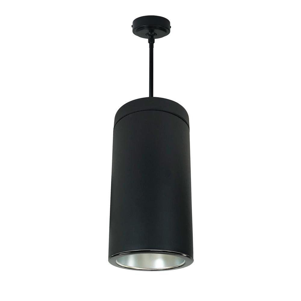 6" CYL PENDANT 1500L 40K REF, SPOT, DIFF/BLK FLANGE 120V BLK CYL 120-277V 0-10V