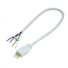 Nora NAL-810/12W - 12"  Power Line Cable Open Wire for Lightbar Silk,  White
