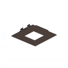 Nora NAPF-3SPHBZ - 3" Apollo Square Flanged Pinhole Trim, Bronze Finish