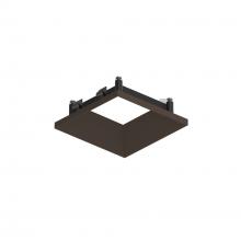 Nora NAPT-3SDNBZ - 3" Apollo Square Flangeless Downlight Trim, Bronze Finish