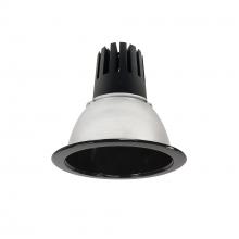 Nora NC3-61L530FBB - 6" Sapphire III Round Open Reflector, 4500lm, 3000K, Flood Optic, Black Reflector/Black Flange