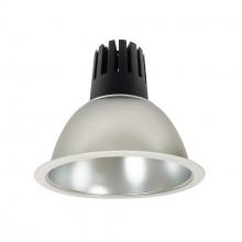Nora NC3-81L340FDMPW - 8" Sapphire III Round Open Reflector, 2500lm, 4000K, Flood Optic, Diffused Clear Reflector/Matte