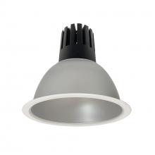 Nora NC3-81L335FHZMPW - 8" Sapphire III Round Open Reflector, 2500lm, 3500K, Flood Optic, Haze Reflector/Matte Powder