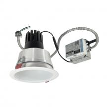 Nora NCR3-61L430FC01MPW - 6" Sapphire III Retrofit, Matte Powder White Reflector/Matte Powder White Flange, 120V; 0-10V