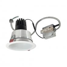 Nora NCR3-61L430FP01MPW - 6" Sapphire III Retrofit, Matte Powder White Reflector/Matte Powder White Flange, 120V; Phase