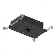 Nora NHAPIC-3R10L33525DC - 3" Apollo Round IC Air-Tight New Construction Housing w/ 0.875" to 1.25" Ceiling Collar,