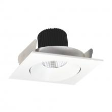 Nora NIO-4SC30XMPW/10 - 4" Iolite LED Square Adjustable Cone Reflector, 1000lm / 14W, 3000K, Matte Powder White