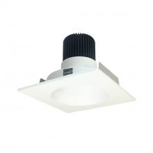 Nora NIO-4SNDC30QMPW - 4" Iolite LED Square Reflector with Round Aperture, 10-Degree Optic, 850lm / 12W, 3000K, Matte