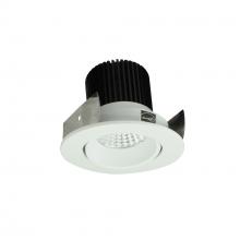 Nora NIOB-2RC50XMPW - 2" Iolite LED Round Adjustable Cone Reflector, 800lm / 14W, 5000K, Matte Powder White Reflector