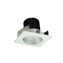 Nora NIOB-2SC40XHW/10 - 2" Iolite LED Square Adjustable Cone Reflector, 1000lm / 14W, 4000K, Haze Reflector / White