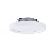 Nora NLOS-R42L40WW - 4" SURF Regressed Edge-Lit Surface Mounted LED, Round Baffle, 650lm, 11W, 4000K, 90+ CRI, 120V