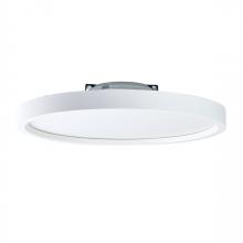 Nora NLOS-R72L30WW - 7" SURF Regressed Edge-Lit Surface Mounted LED, Round Baffle, 1000lm, 14W, 3000K, 90+ CRI, 120V