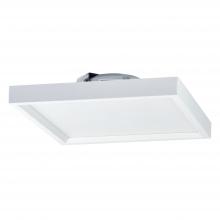 Nora NLOS-S62L30WW - 6" SURF Regressed Edge-Lit Surface Mounted LED, Square Baffle, 900lm, 14W, 3000K, 90+ CRI, 120V