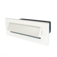 Nora NSW-843/32W - Brick Die-Cast LED Step Light w/ Horizontal Shroud Face Plate, 149lm, 4.6W, 3000K, White, 120V-277V,