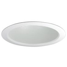 Nora NTM-513W - 5" Air-Tight Black White Cone w/ White Flange