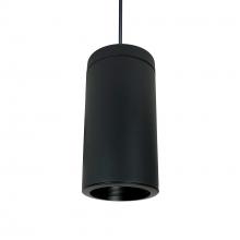 Nora NYLI-6PL252BBB - 6" Cylinder, Black, Pendant Mount, 25W Med. Base, Baffle, Black