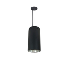 Nora NYLS3-6C1L130FP01DBB - 6" Sapphire III Cable Mount Black Cylinder, Diffused Clear Reflector/Black Flange, 120V; Phase