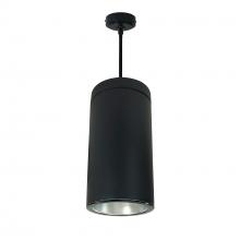 Nora NYLS2-6P15140SDBB6 - 6" CYL PENDANT 1500L 40K REF, SPOT, DIFF/BLK FLANGE 120V BLK CYL 120-277V 0-10V