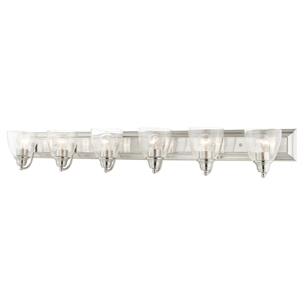 6 Lt Brushed Nickel Vanity Sconce