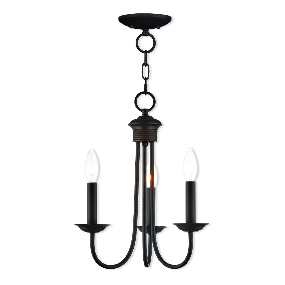 3 Lt BZ Mini Chandelier