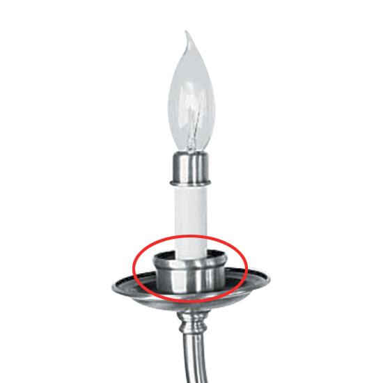 Brushed Nickel Candle Holder