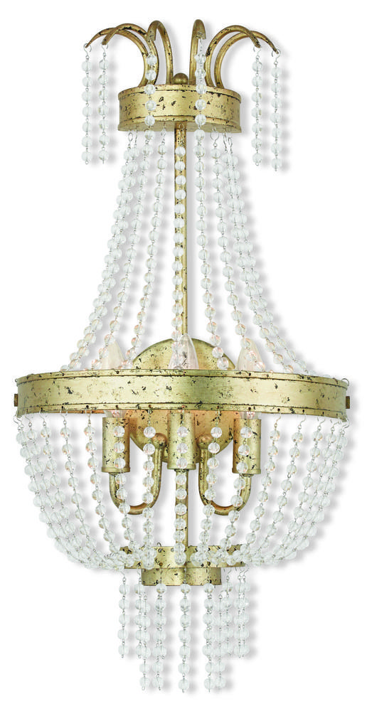 3 Light Winter Gold Wall Sconce