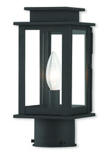 Livex Lighting 20201-04 - 1 Light Black Outdoor Post Lantern