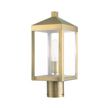 Livex Lighting 20590-01 - 1 Lt Antique Brass Outdoor Post Top Lantern