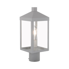 Livex Lighting 20590-80 - 1 Lt Nordic Gray Outdoor Post Top Lantern