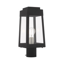 Livex Lighting 20853-04 - 1 Lt Black Outdoor Post Top Lantern