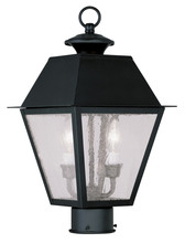 Livex Lighting 2166-04 - 2 Light Black Outdoor Post Lantern
