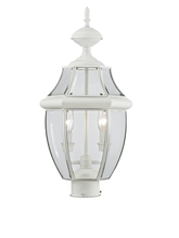 Livex Lighting 2254-03 - 2 Light White Outdoor Post Lantern