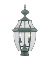 Livex Lighting 2254-06 - 2 Light Verdigris Outdoor Post Lantern