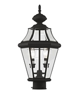 Livex Lighting 2264-04 - 2 Light Black Outdoor Post Lantern