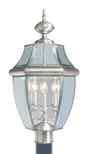 Livex Lighting 2354-91 - 3 Light BN Outdoor Post Lantern