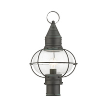Livex Lighting 26905-61 - 1 Lt Charcoal Outdoor Post Top Lantern