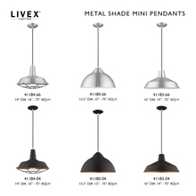 Livex Lighting 41183-04 - 1 Lt Black Mini Pendant