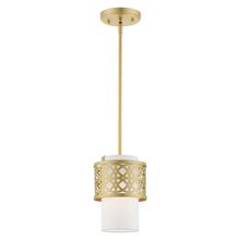 Livex Lighting 49861-33 - 1 Lt Soft Gold Mini Pendant