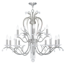 Livex Lighting 51009-91 - 10 Light + 5 Light BN Chandelier