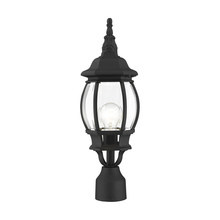 Livex Lighting 7522-14 - 1 Lt Textured Black  Outdoor Post Top Lantern