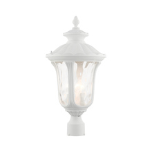 Livex Lighting 7859-13 - 3 Lt Textured White Outdoor Post Top Lantern