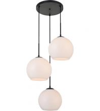  Best Lighting Items LD2215BK - Elegant - BAXTER 3 LIGHT PENDANT