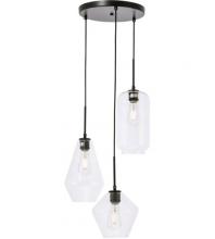  Best Lighting Items LD2268BK - Elegant - GENE 3 LIGHT PENDANT